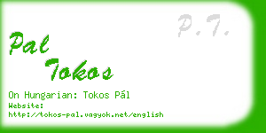pal tokos business card